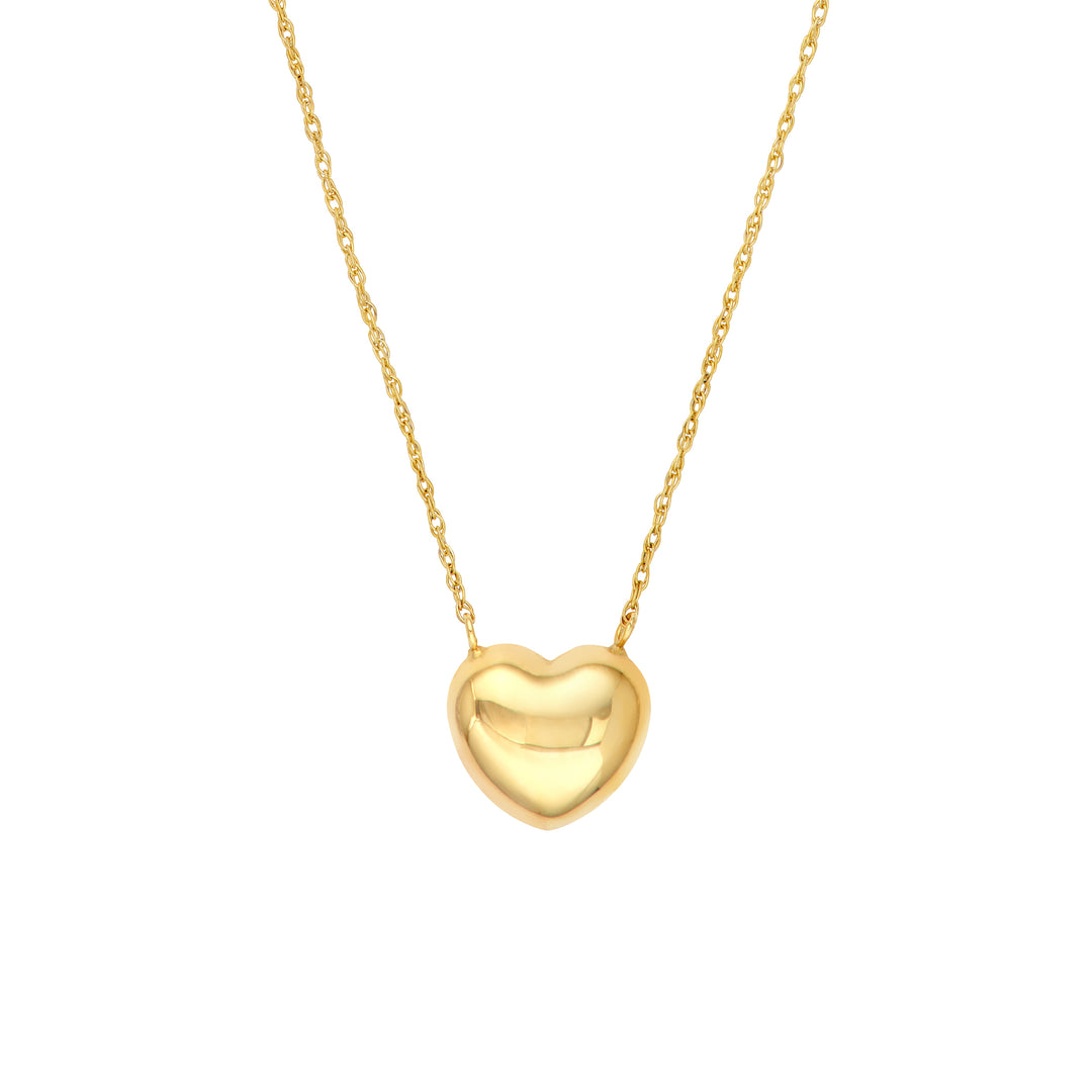 So You Puffy Large Heart Necklace
