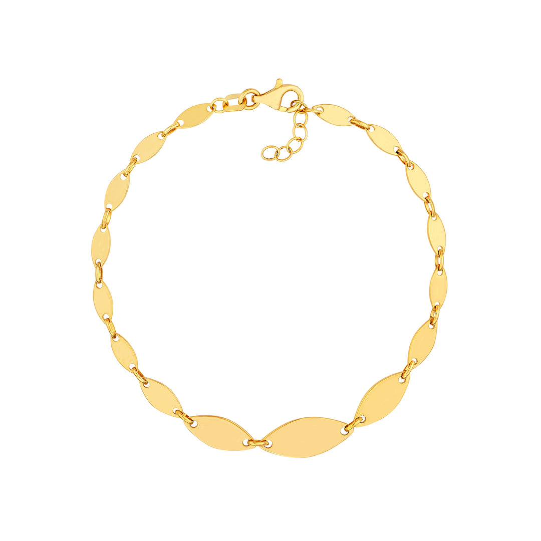 Graduated Oval Link Bracelet
