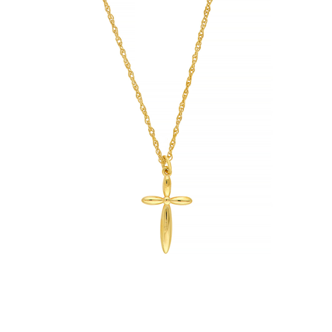 So You Puffy Cross Pendant Necklace