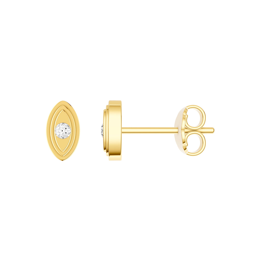 1/20tcw Diamond Marquise Shape Stud Earrings
