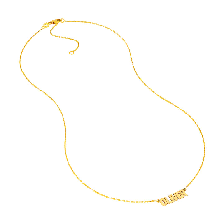 7mm Bubble 2.0 Nameplate Necklace