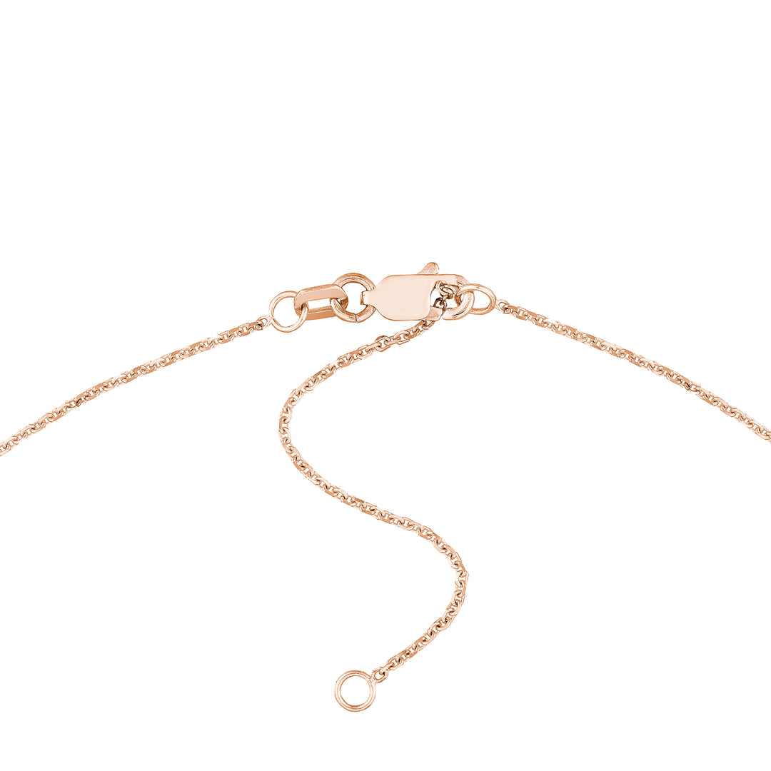 7mm Bubble Font Nameplate Necklace
