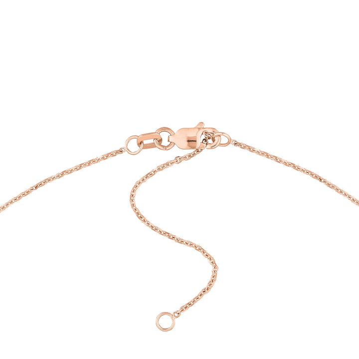 Initial & Diamond Bezel Station Necklace