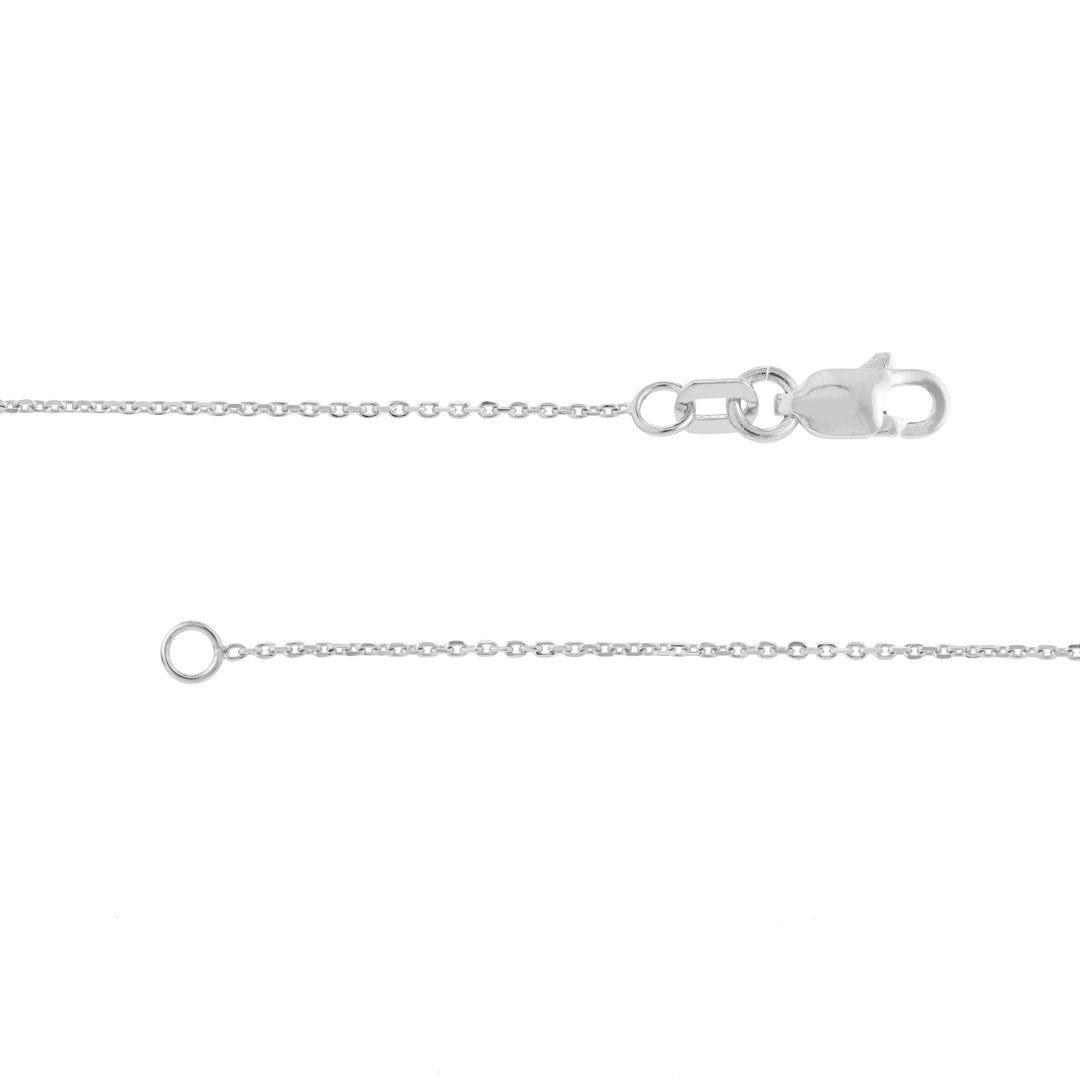 Script “A” Initial with Diamond Bezel Necklace