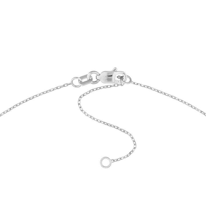 Script K Diamond Bezel Necklace