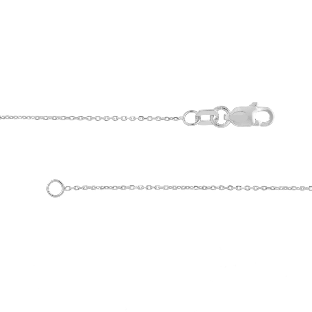 Script R with Diamond Bezel Necklace