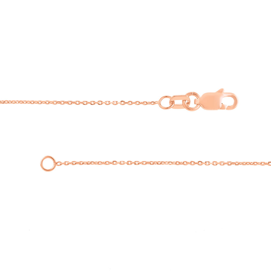 Script T with Diamond Bezel Necklace
