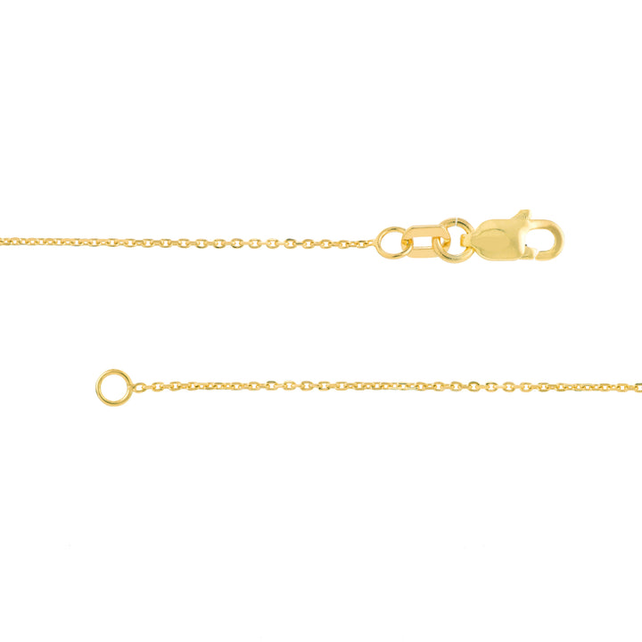 Script T with Diamond Bezel Necklace