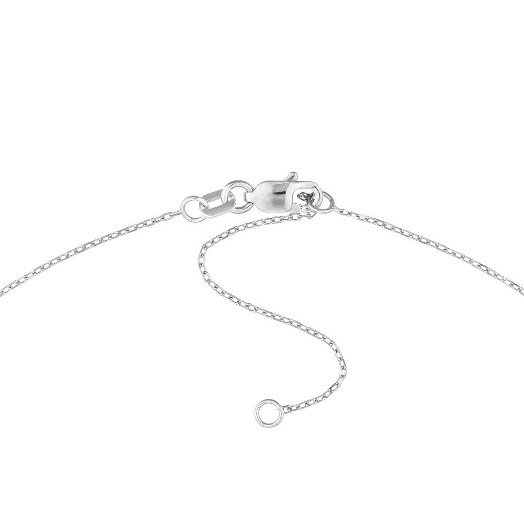 Script Z with Diamond Bezel Necklace