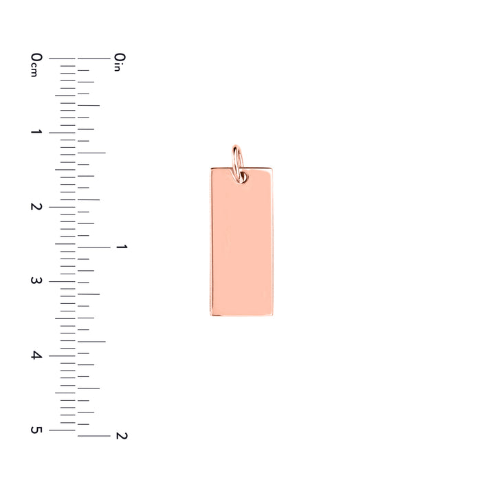 Small Rectangular Engravable Charm
