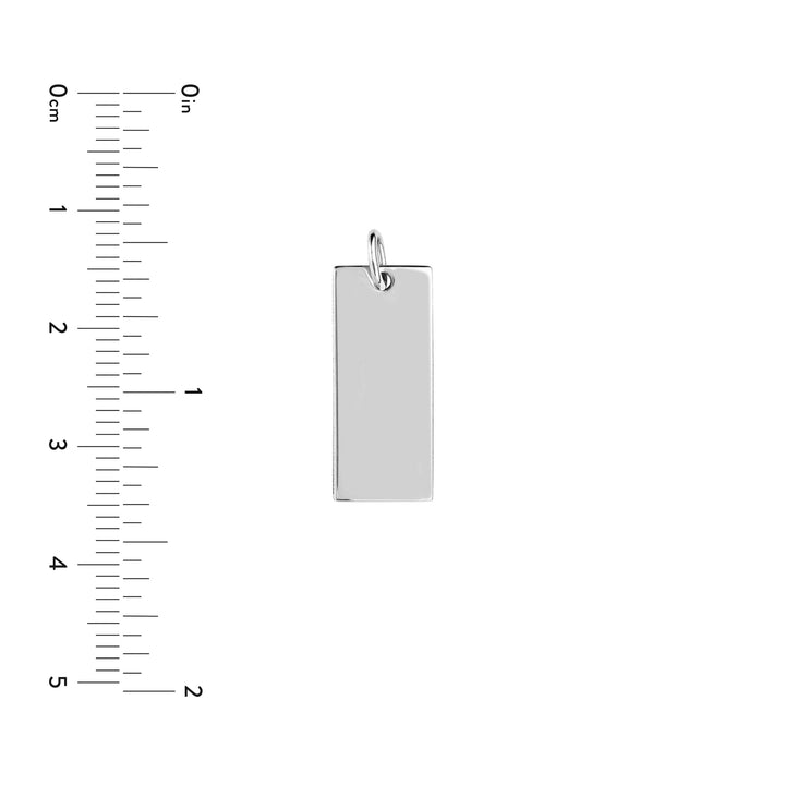 Small Rectangular Engravable Charm