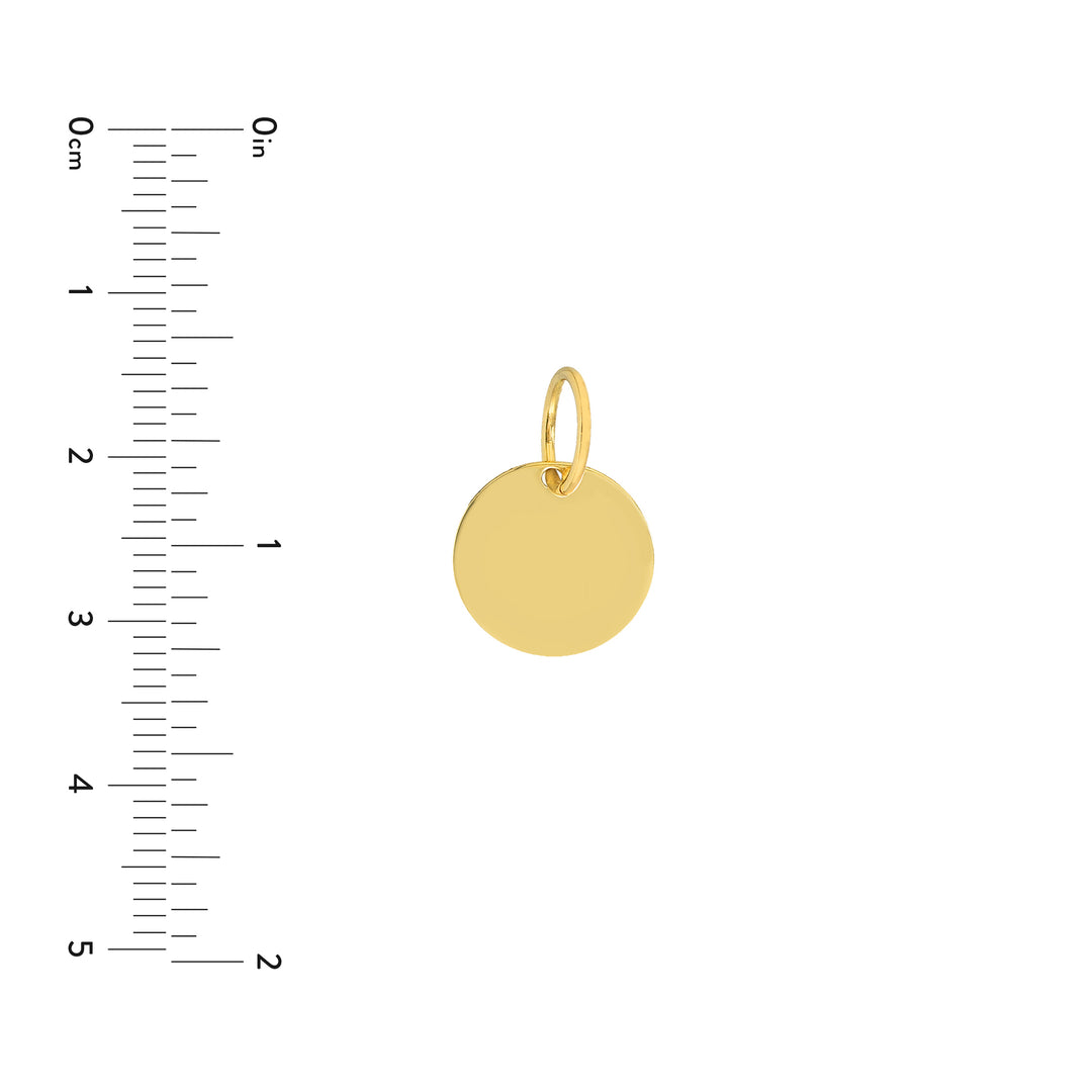 Small Disk Engravable Charm