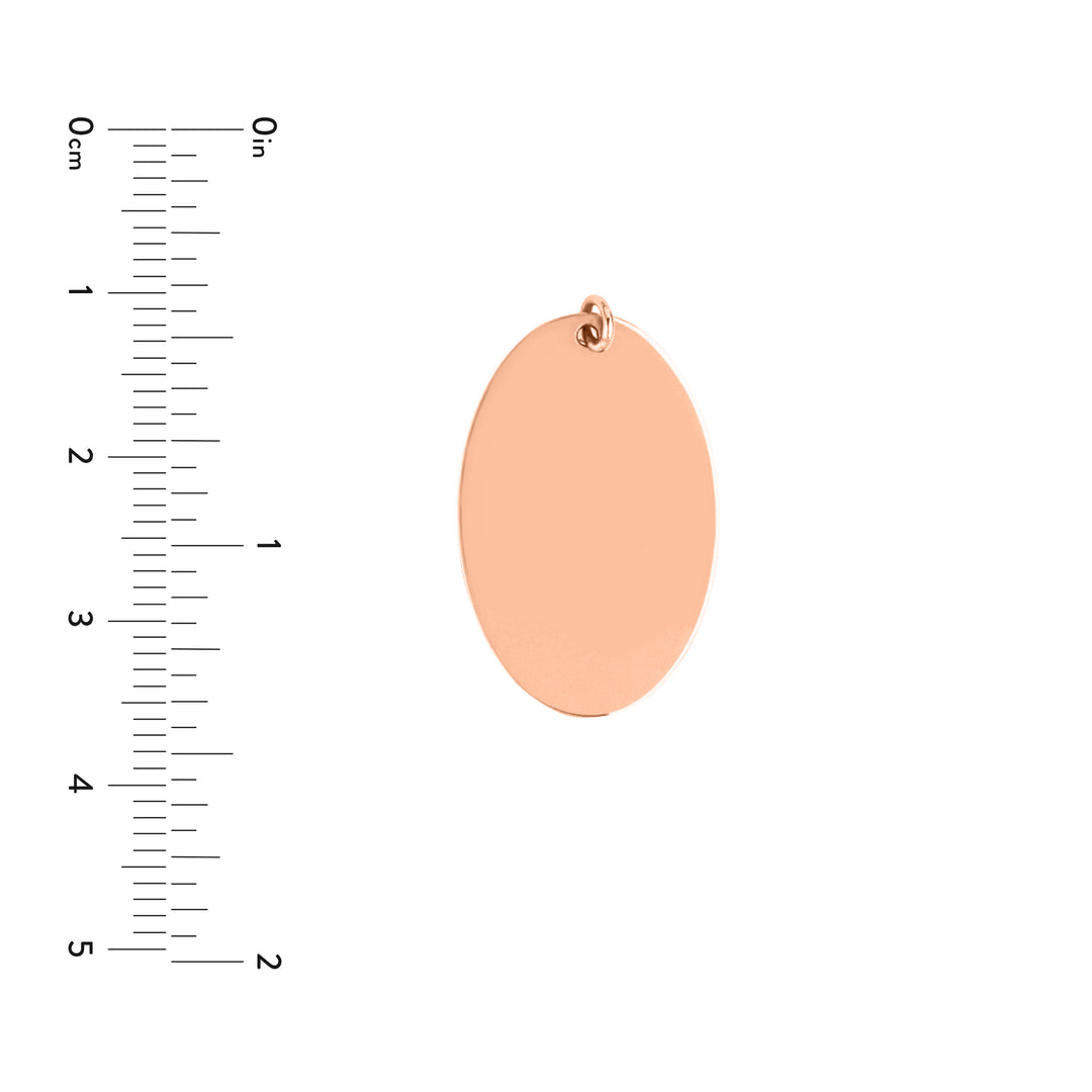Medium Oval Engravable Charm