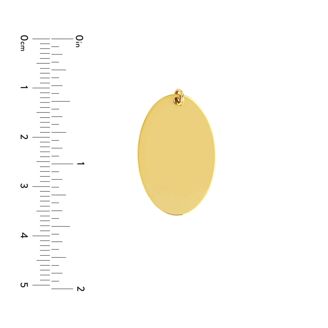 Medium Oval Engravable Charm