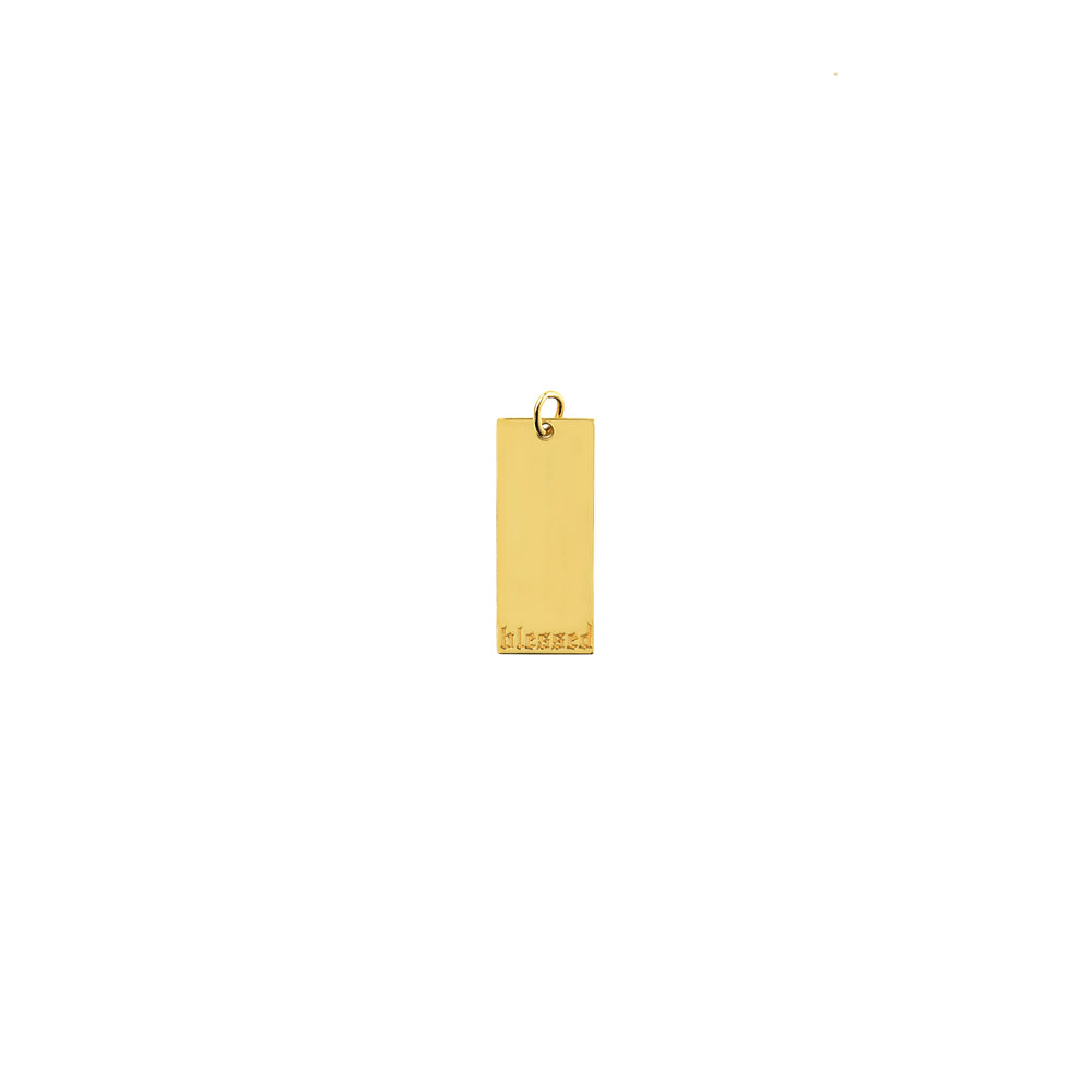 Medium Rectangular Engravable Charm