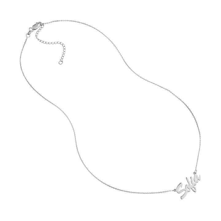 5mm Brush Font Nameplate Necklace