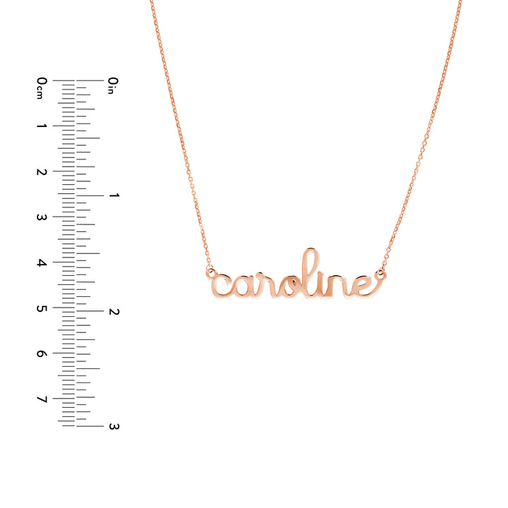 5mm Doodle Nameplate Necklace
