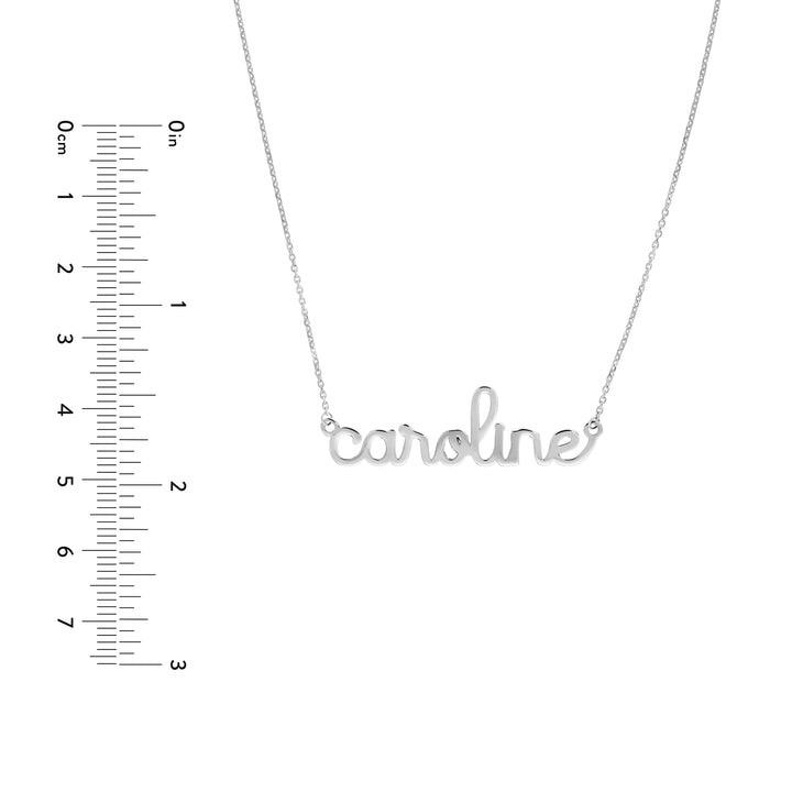 5mm Doodle Nameplate Necklace