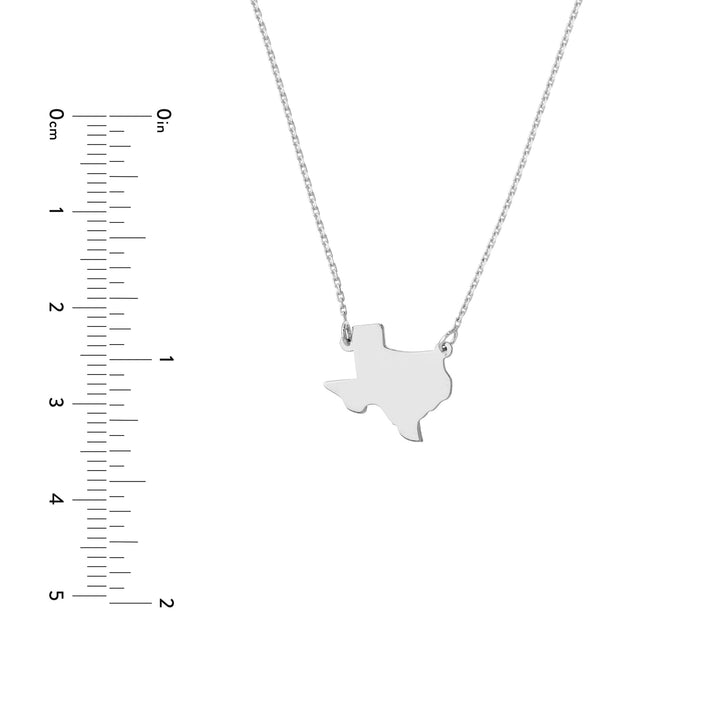 States Plain Map Necklace