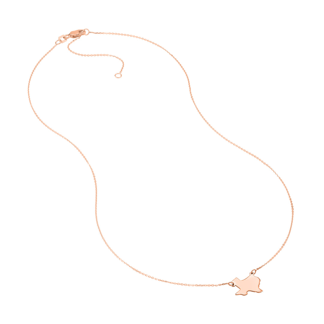States Plain Map Necklace
