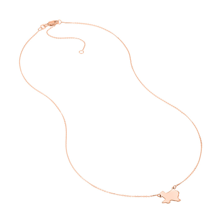 States Plain Map Necklace