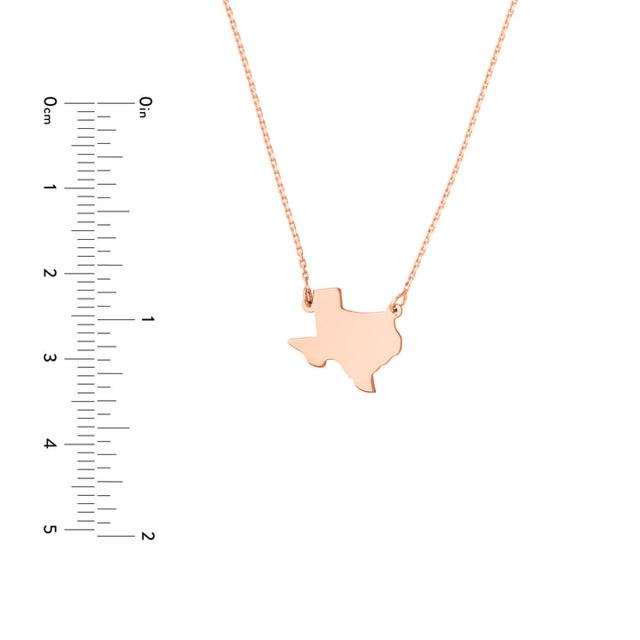 States Plain Map Necklace