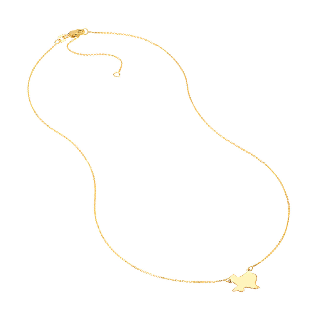 States Plain Map Necklace