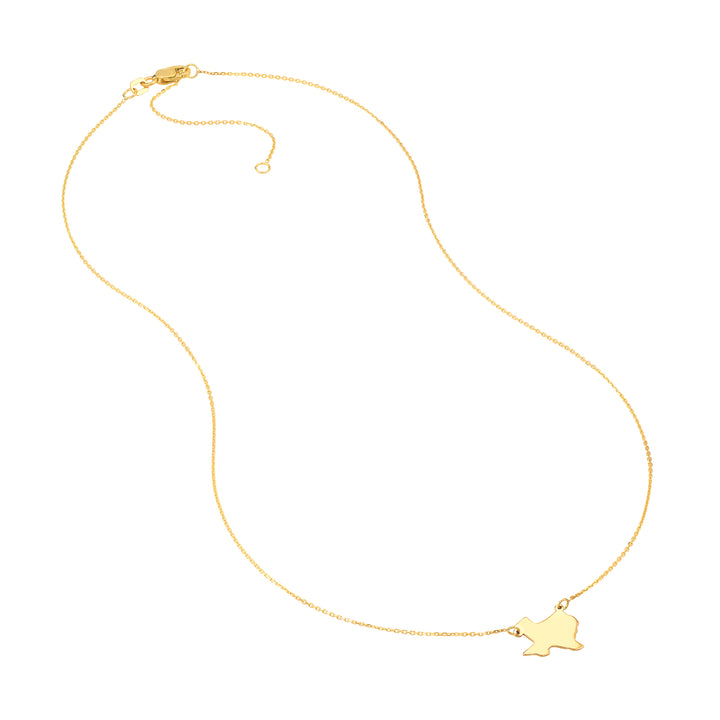 States Plain Map Necklace
