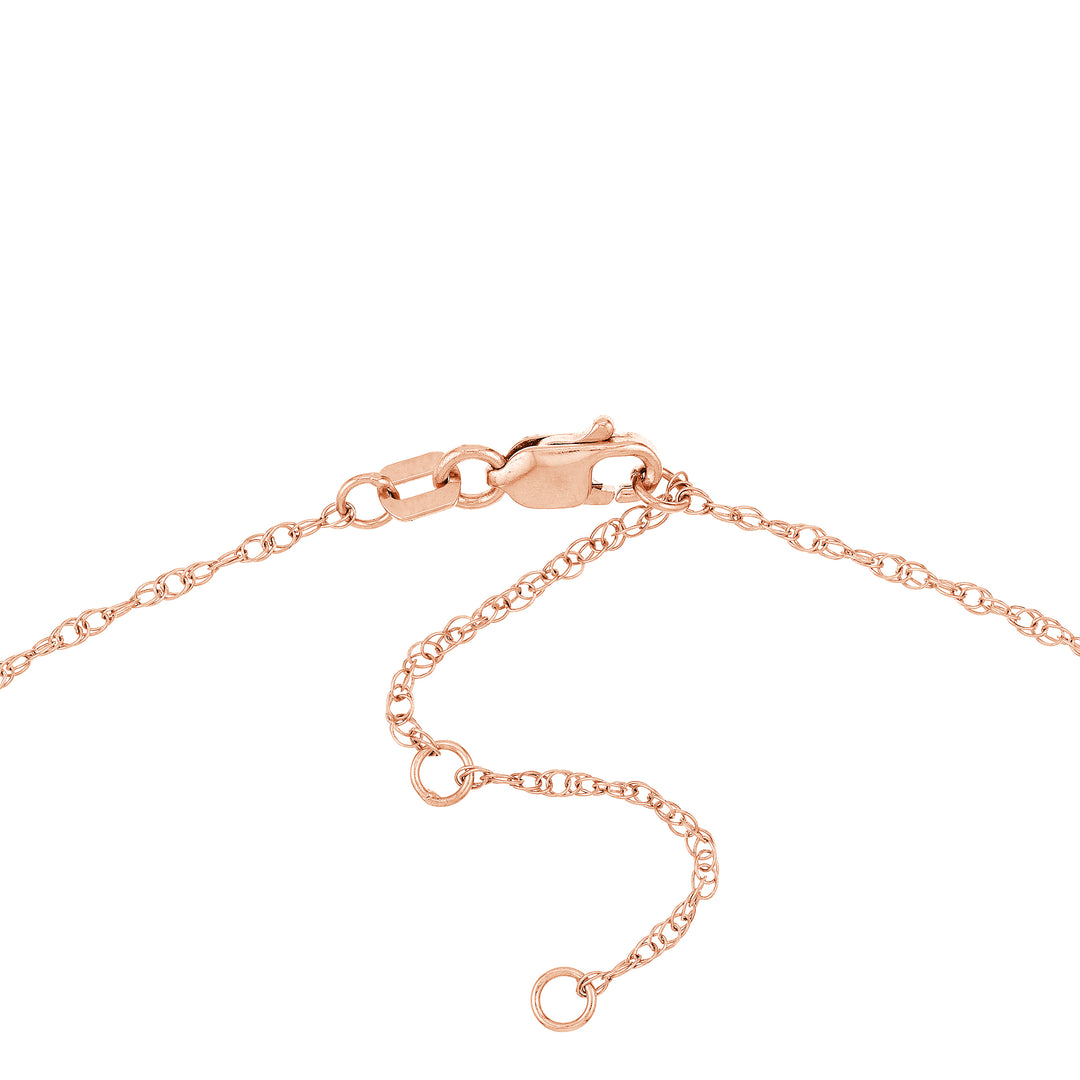 5mm Vertical Block Numeral Necklace
