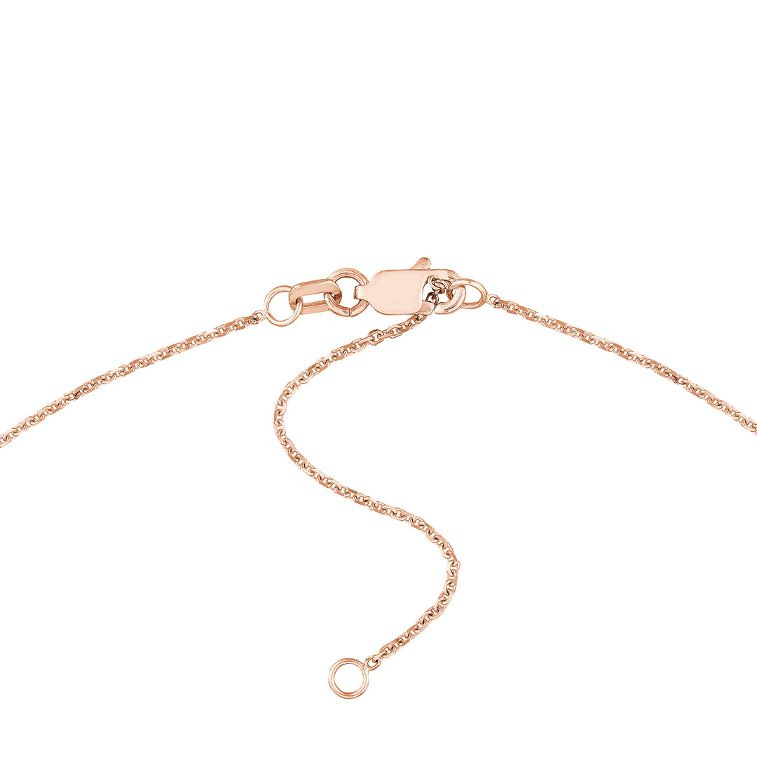 7mm Block Font Nameplate Necklace