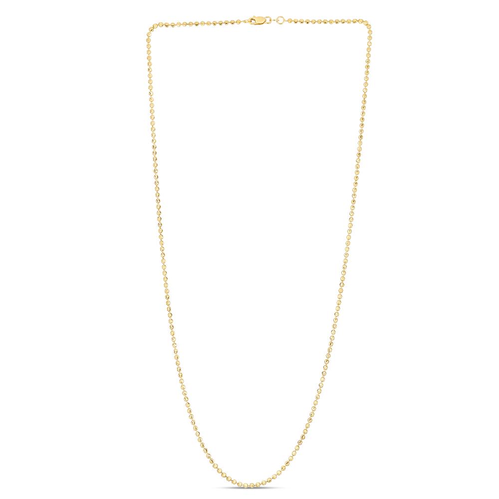 14K 2mm Moon Chain