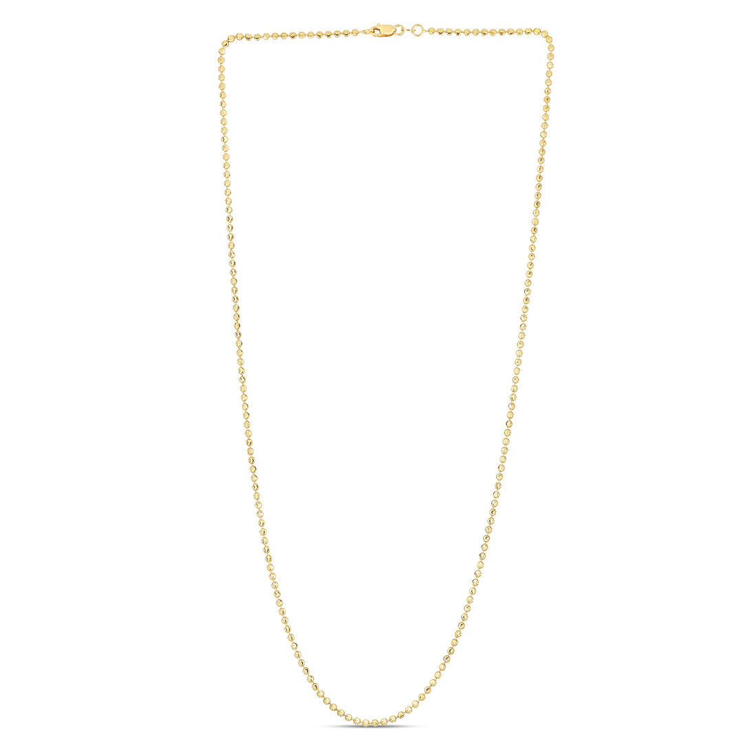 14K 2mm Moon Chain