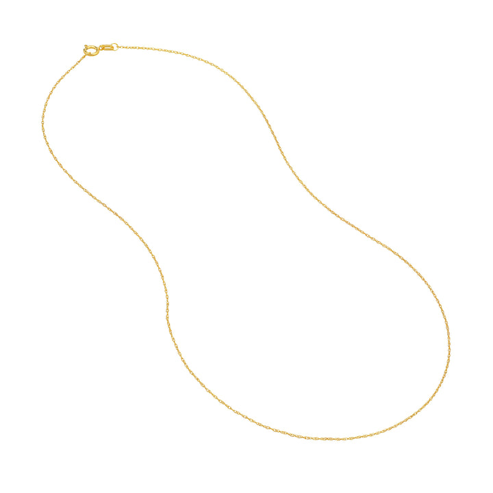 0.80mm Pendant Rope Chain with Spring Ring