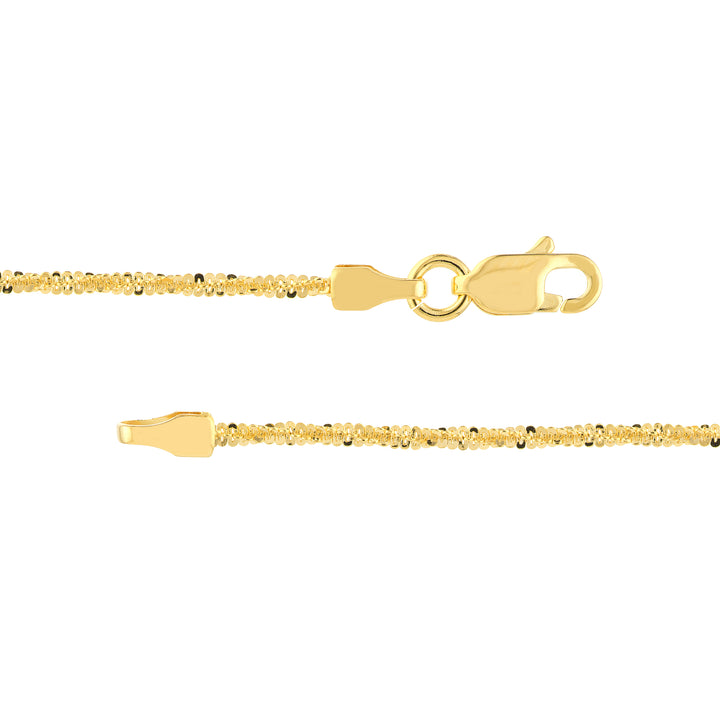 1.45mm Sparkle Chain with Lobster Lock