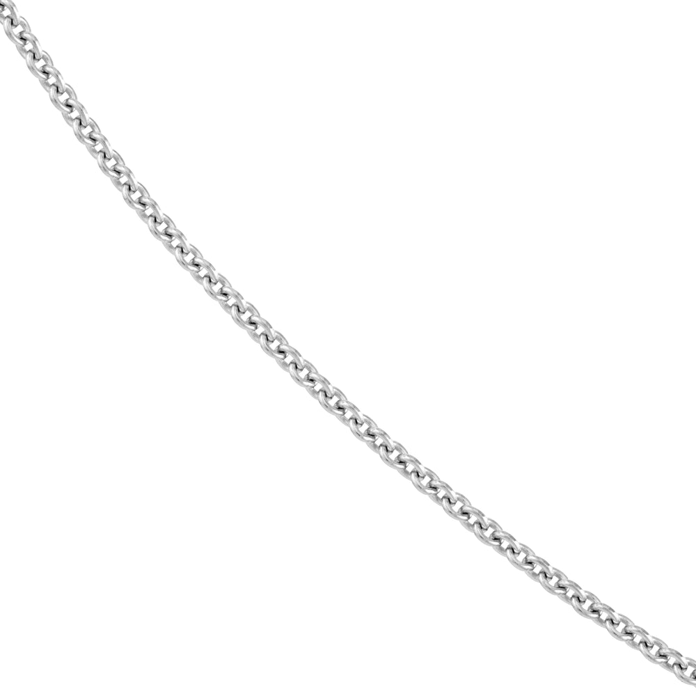 Sterling Silver 2mm Cable Chain with Lobster Lock