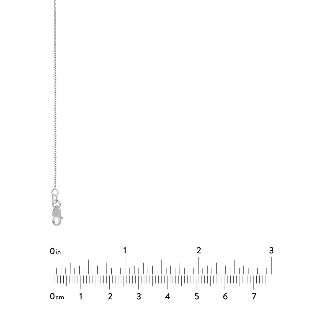 Sterling Silver 0.95mm D/C Cable Chain with Lobster Lock