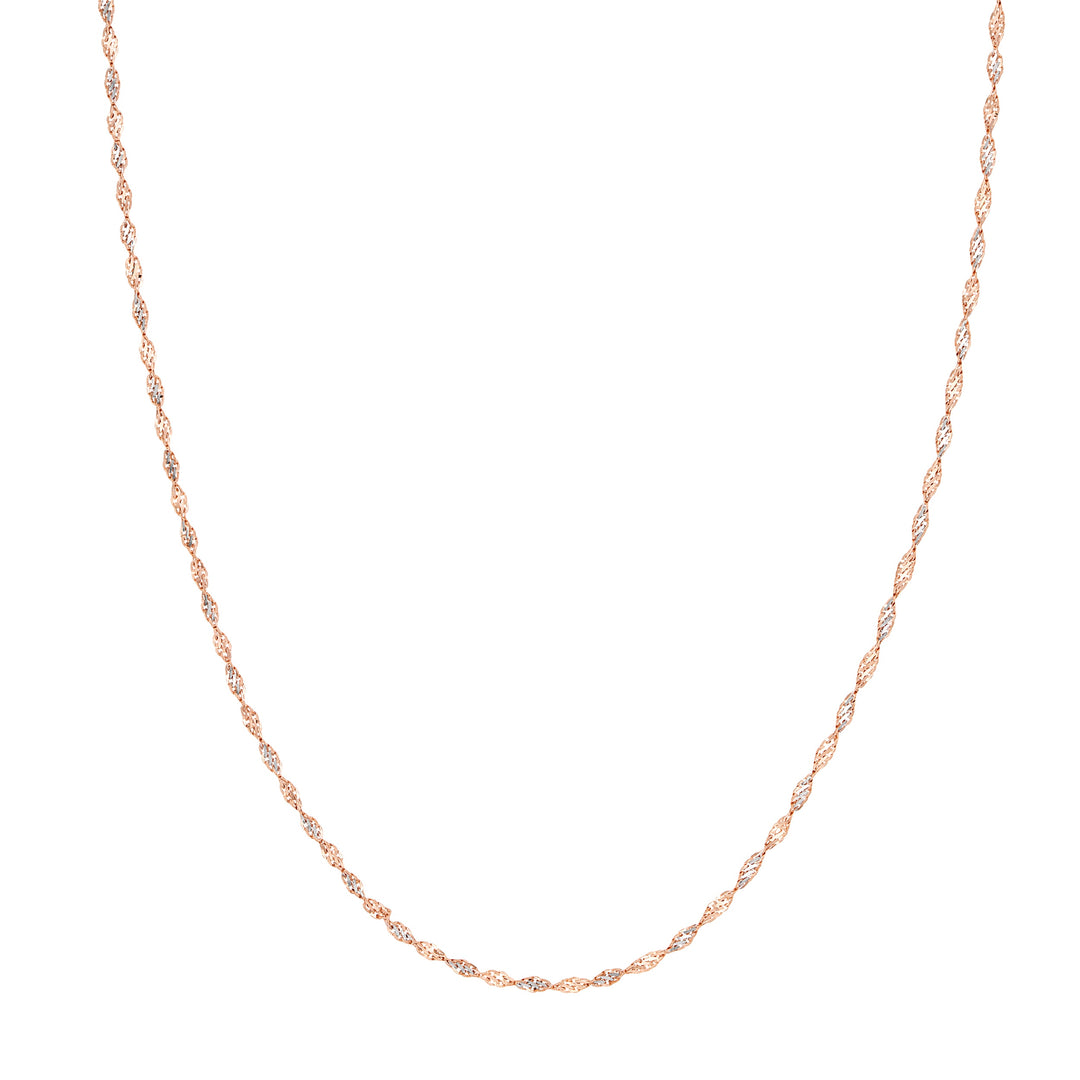 2.10mm Rose/White Dorica Chain