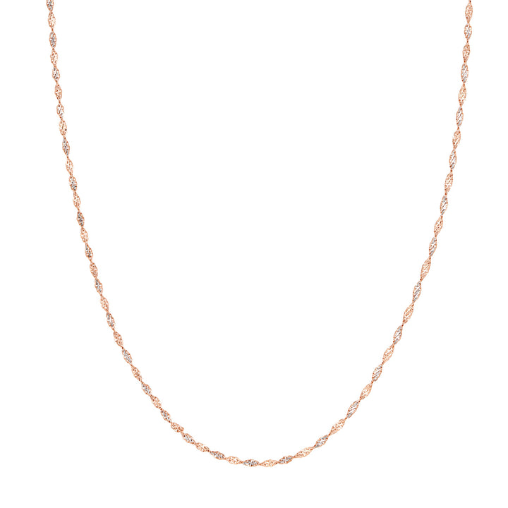 2.10mm Rose/White Dorica Chain