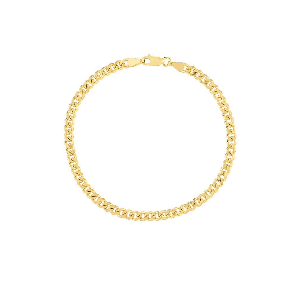 4.20mm Curb 120 with Lobster Lock Bracelet