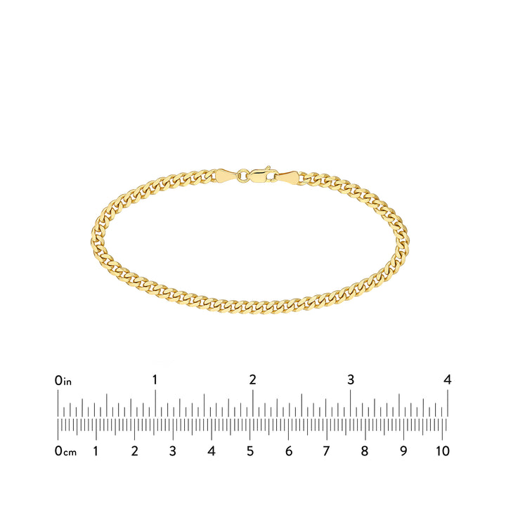 4.20mm Curb 120 with Lobster Lock Bracelet