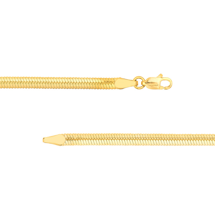3.20mm Oval Snake Chain with Lobster Lock