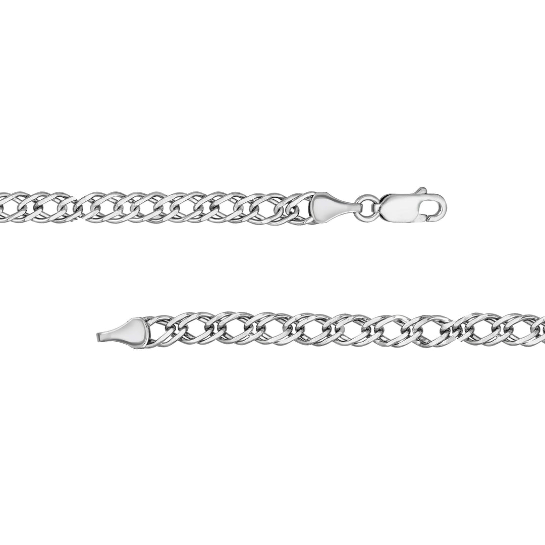 4.90mm Sterling Silver D/C Rambo Chain