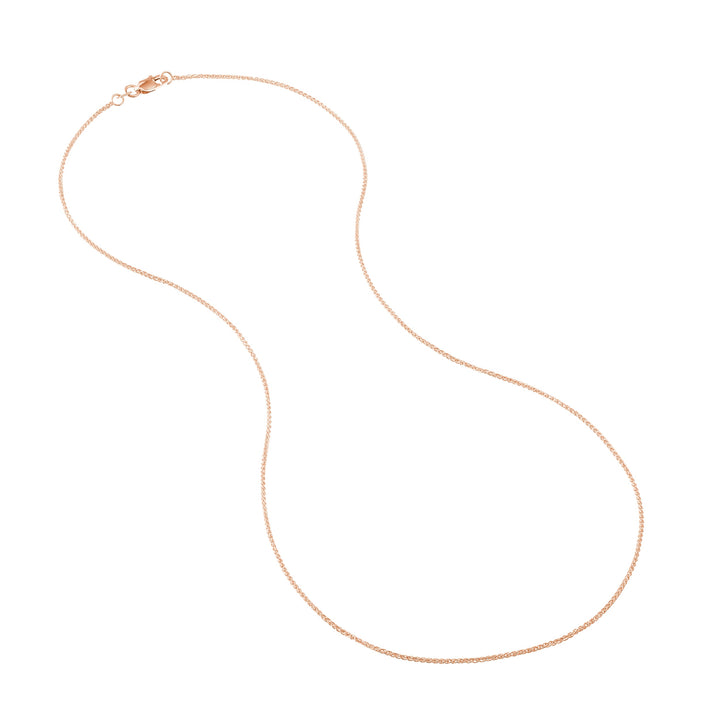 1.05mm Wheat Chain with Lobster Lock