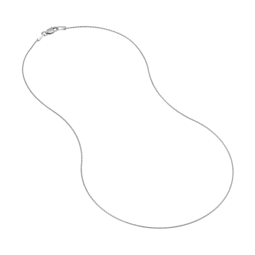 0.85mm D/C Round Wheat Chain with Lobster Lock