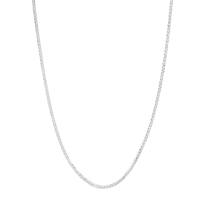 1.25mm D/C Square Wheat Chain with Lobster Lock