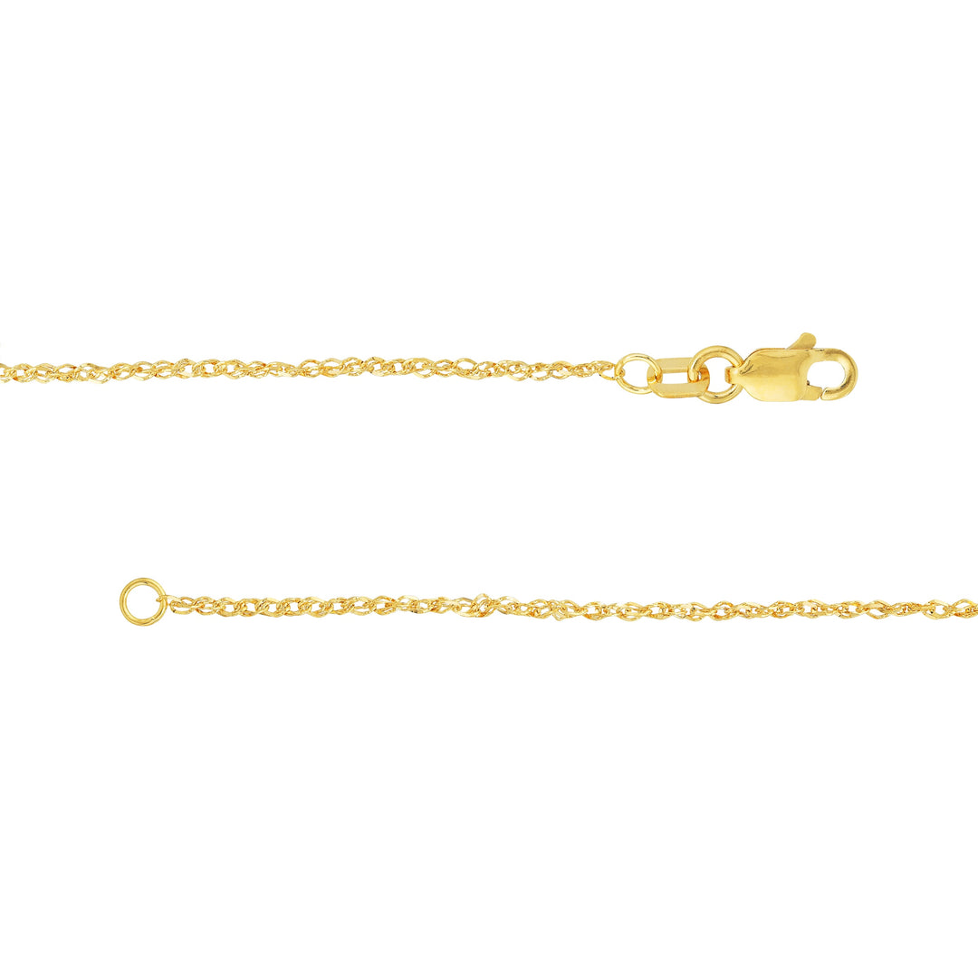 1.37mm Sparkle Singapore Chain with Lobster Lock