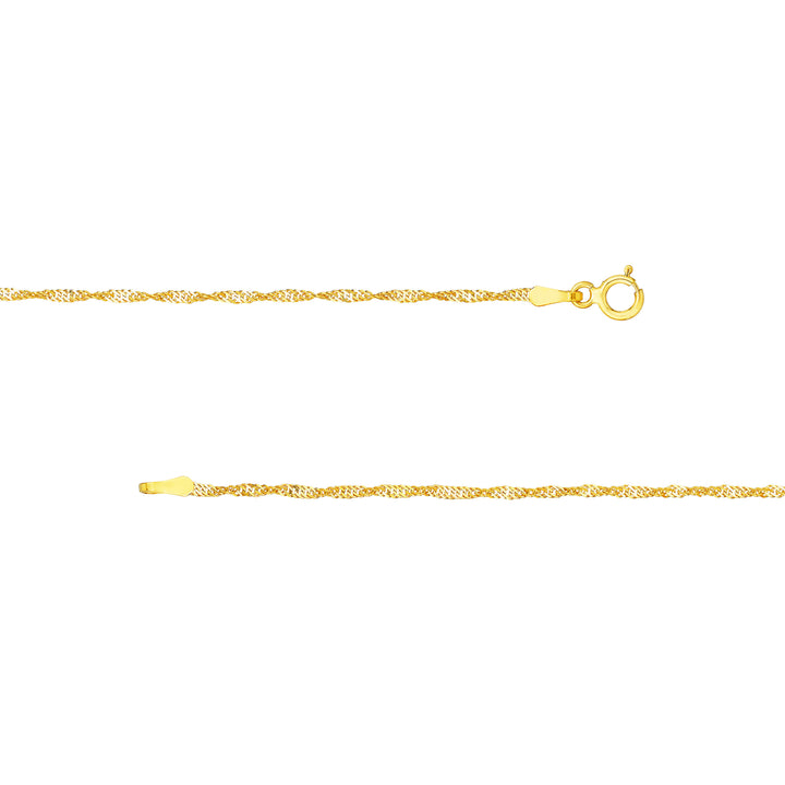 1.4mm Singapore Chain with Spring Ring