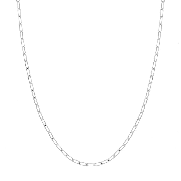 4mm Paper Clip Chain with Lobster Lock