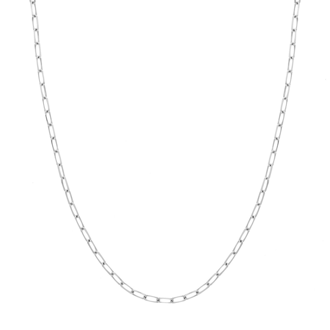 4mm Paper Clip Chain with Lobster Lock