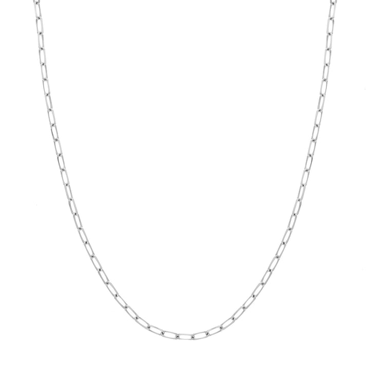 4mm Paper Clip Chain with Lobster Lock